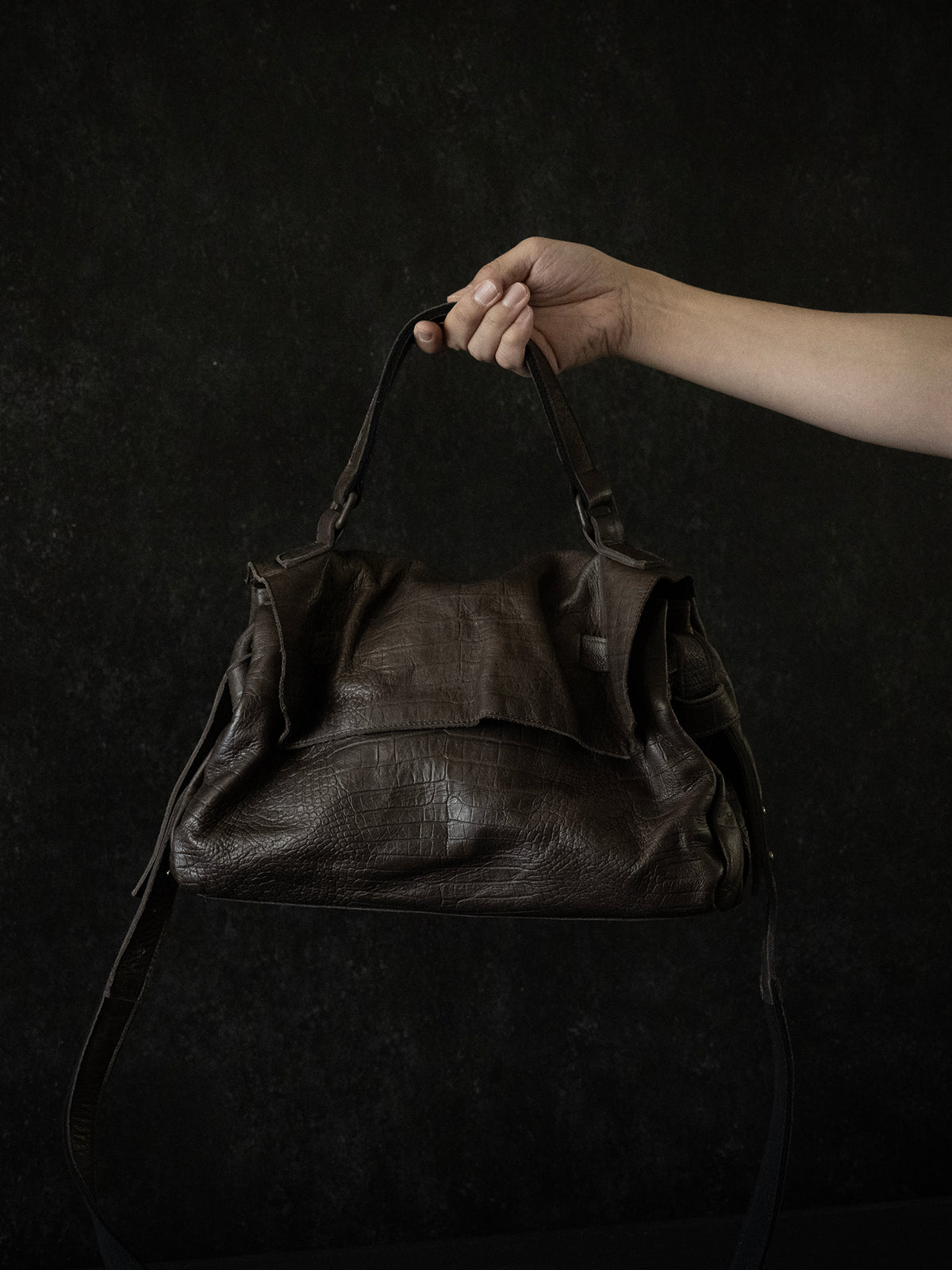 REAR FLAT medium_croco_darkbrown TR095